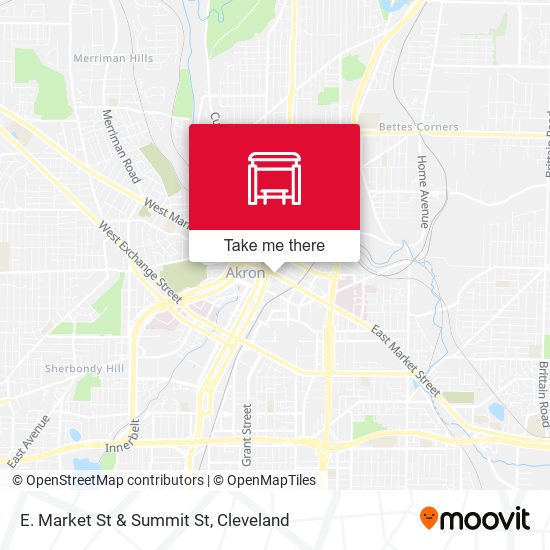 E. Market St & Summit St map