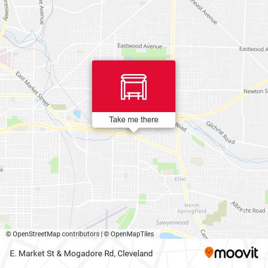 E. Market St & Mogadore Rd map