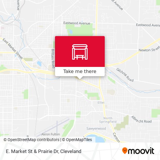 E. Market St & Prairie Dr map