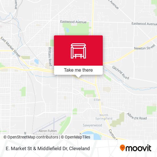 Mapa de E. Market St & Middlefield Dr