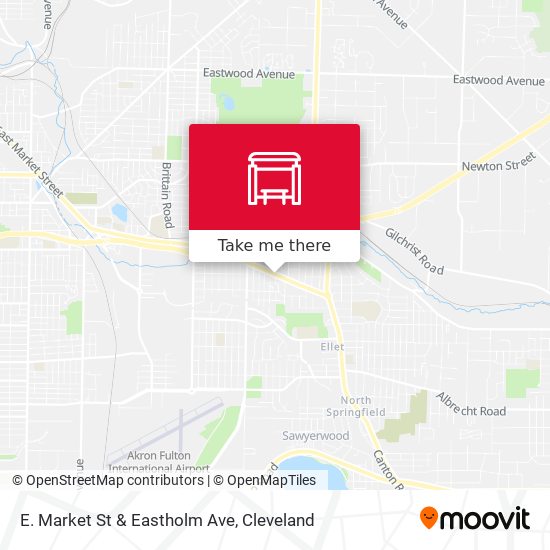 E. Market St & Eastholm Ave map
