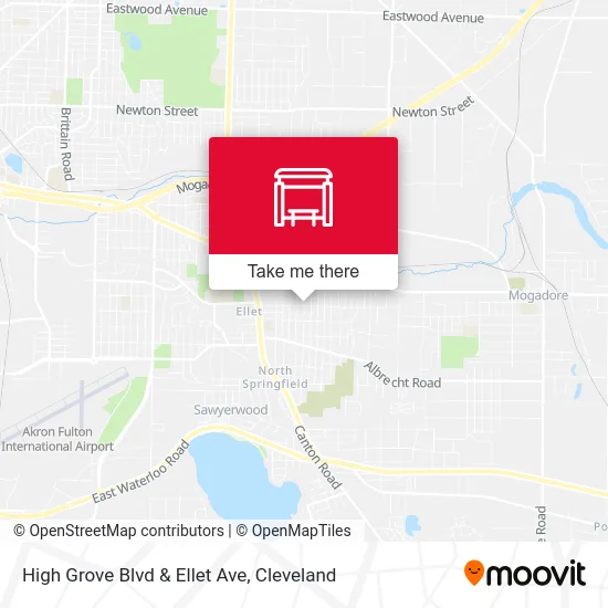 High Grove Blvd & Ellet Ave map