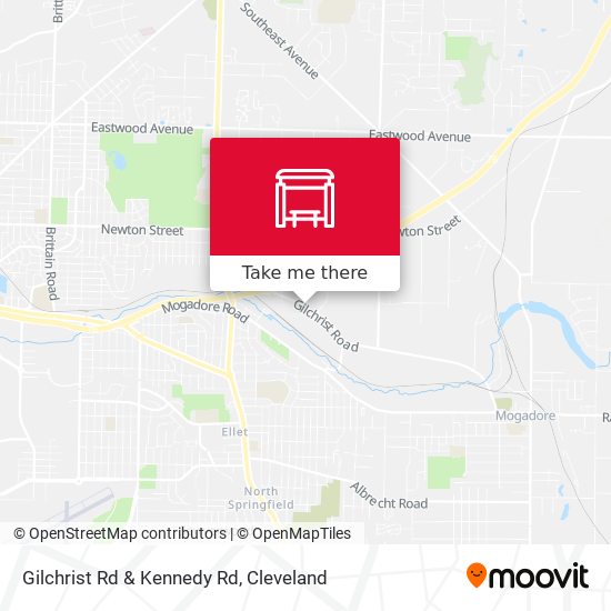 Gilchrist Rd & Kennedy Rd map
