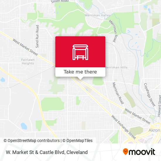 W. Market St & Castle Blvd map