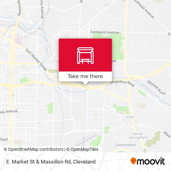 E. Market St & Massillon Rd map