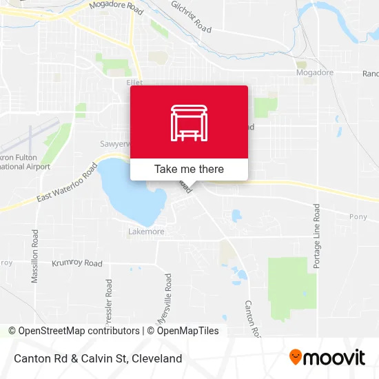 Canton Rd & Calvin St map