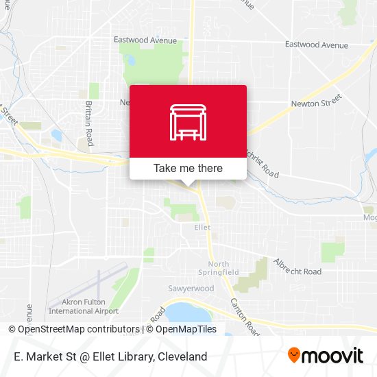E. Market St @ Ellet Library map