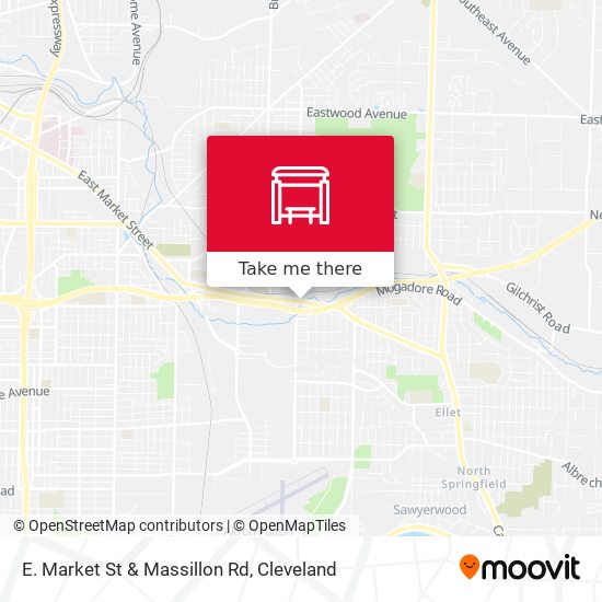 E. Market St & Massillon Rd map