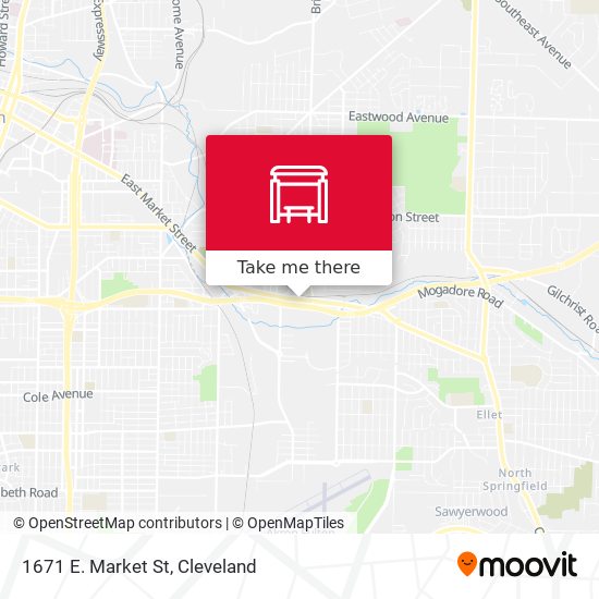 Mapa de 1671 E. Market St