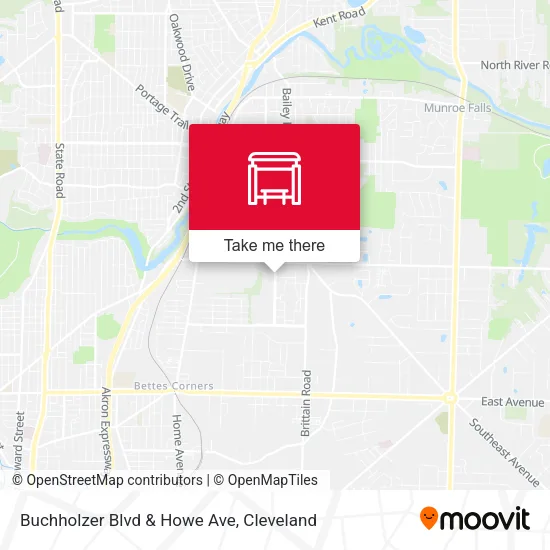Buchholzer Blvd & Howe Ave map