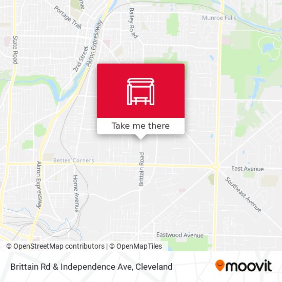 Brittain Rd & Independence Ave map