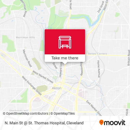 Mapa de N. Main St @ St. Thomas Hospital