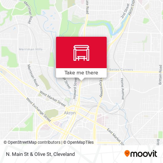 Mapa de N. Main St & Olive St