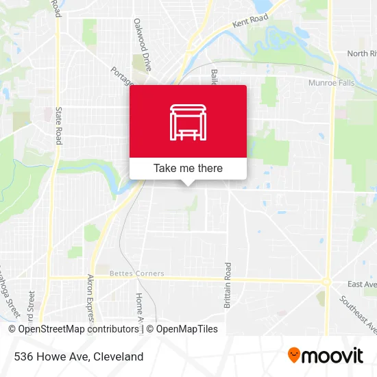 536 Howe Ave map
