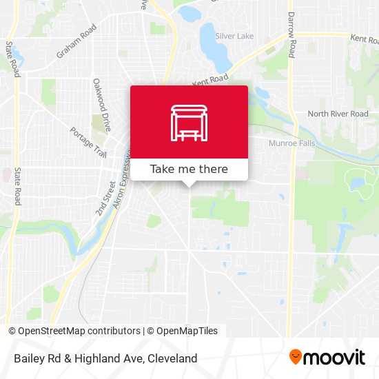 Bailey Rd & Highland Ave map