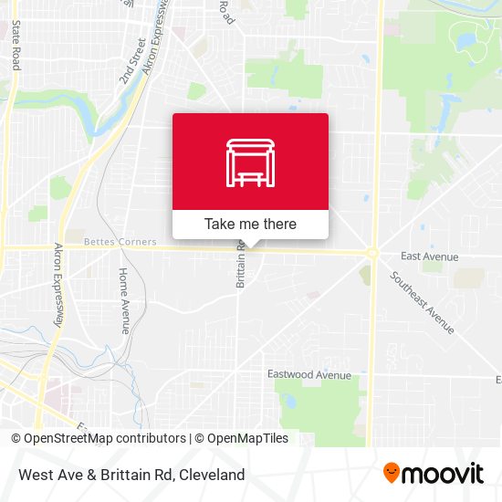 West Ave & Brittain Rd map