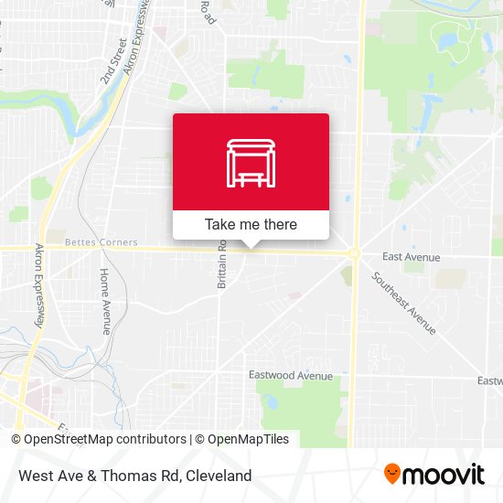 West Ave & Thomas Rd map