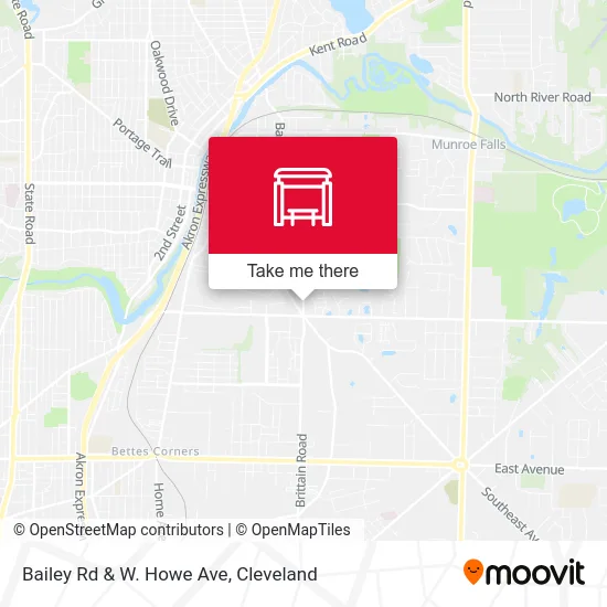 Bailey Rd & W. Howe Ave map