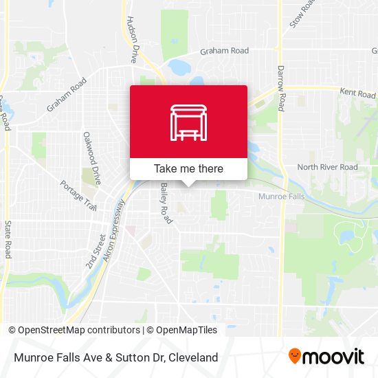 Munroe Falls Ave & Sutton Dr map