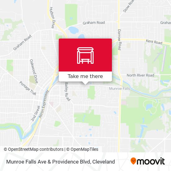 Munroe Falls Ave & Providence Blvd map