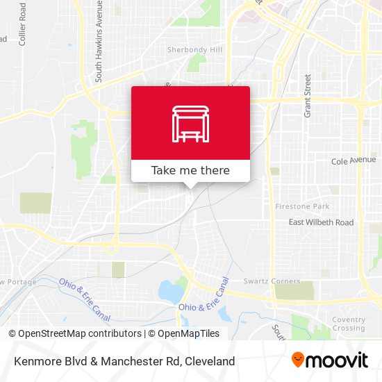 Kenmore Blvd  & Manchester Rd map
