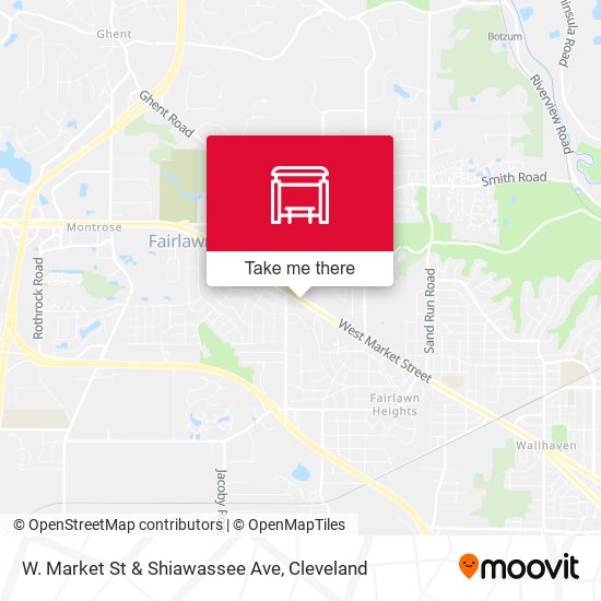 W. Market St & Shiawassee Ave map