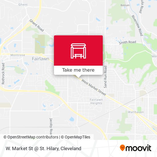 Mapa de W. Market St @ St. Hilary