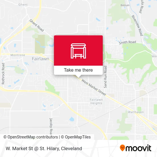 W. Market St @ St. Hilary map