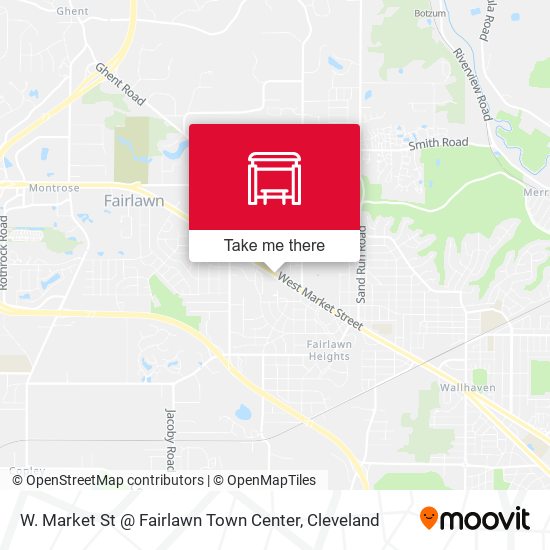 W. Market St @ Fairlawn Town Center map