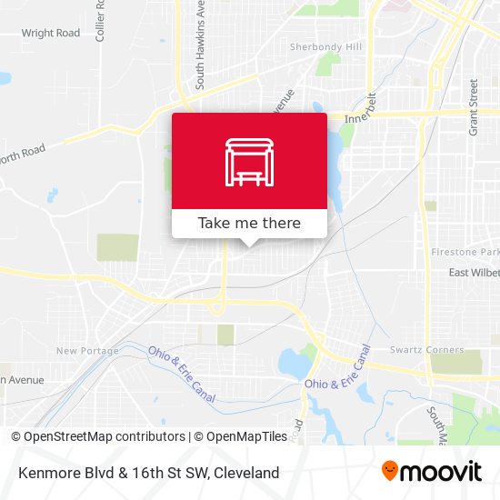 Kenmore Blvd & 16th St SW map