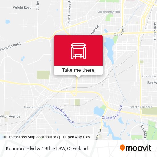Mapa de Kenmore Blvd & 19th St SW