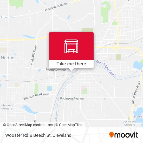 Wooster Rd & Beech St map