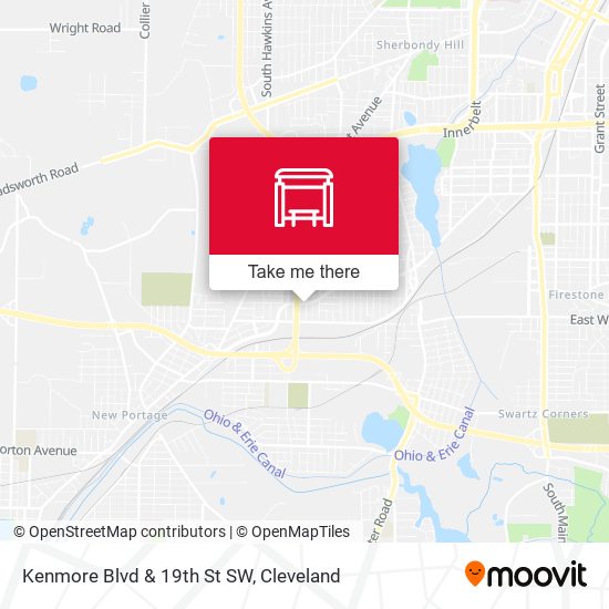 Mapa de Kenmore Blvd  & 19th St SW
