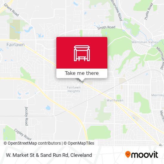 W. Market St & Sand Run Rd map