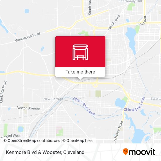 Kenmore Blvd & Wooster map