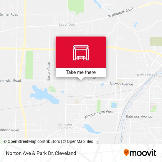 Norton Ave & Park Dr map