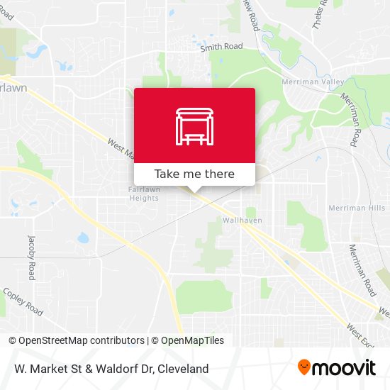 W. Market St & Waldorf Dr map