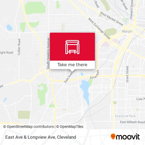 East Ave & Longview Ave map