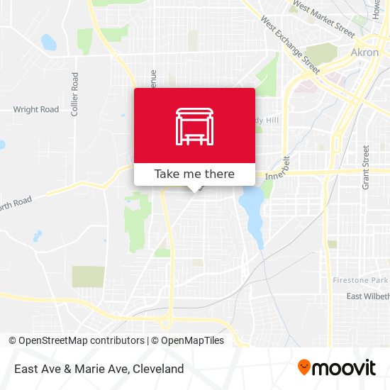 East Ave & Marie Ave map