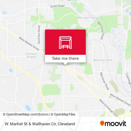 W. Market St & Wallhaven Cir map