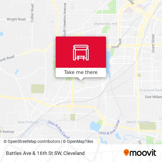 Battles Ave & 16th St SW map