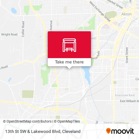13th St SW & Lakewood Blvd map