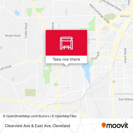 Clearview Ave & East Ave map