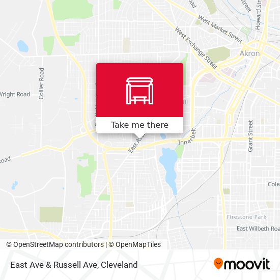 Mapa de East Ave & Russell Ave
