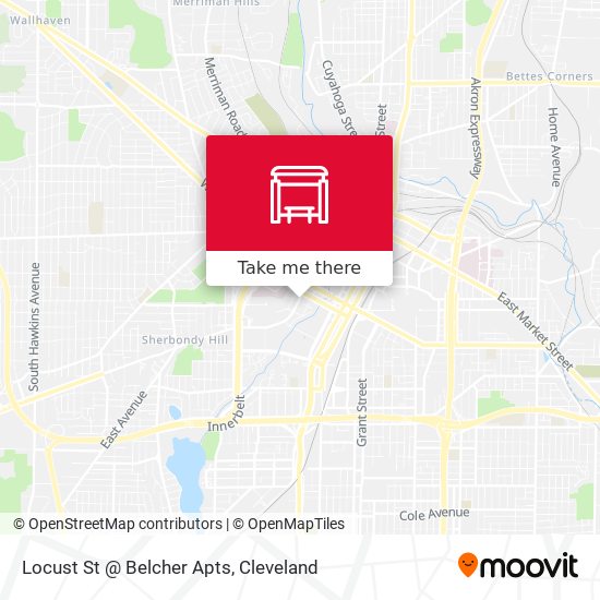Mapa de Locust St @ Belcher Apts