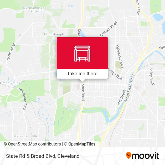 State Rd & Broad Blvd map