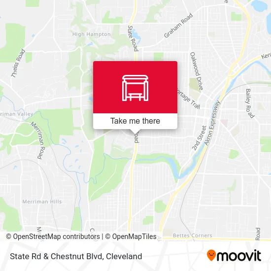 State Rd & Chestnut Blvd map