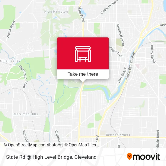 State Rd @ High Level Bridge map