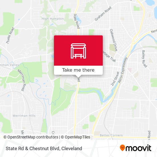 State Rd & Chestnut Blvd map