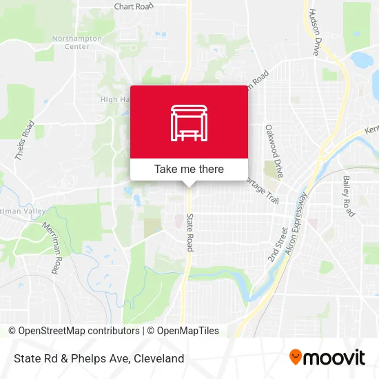 State Rd & Phelps Ave map